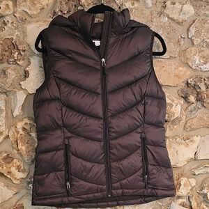 Charter Club Dark Brown Puffer Vest